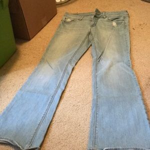 Light denim jeans